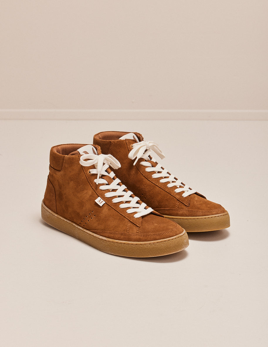 High-top trainers Alexis - Brown suede