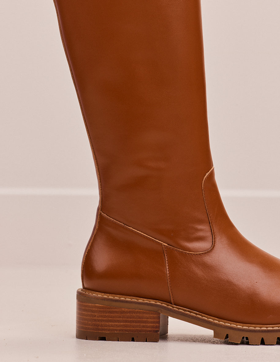 Boots Liliane - Cognac leather