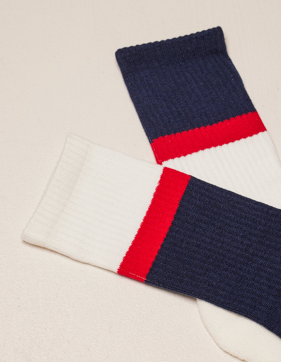 Pack de 2 chaussettes - Sport Bleu blanc rouge