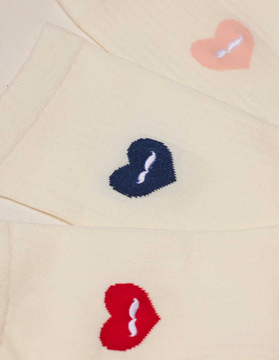 Pack of 3 socks - Fantasy - Red Red Heart Pink