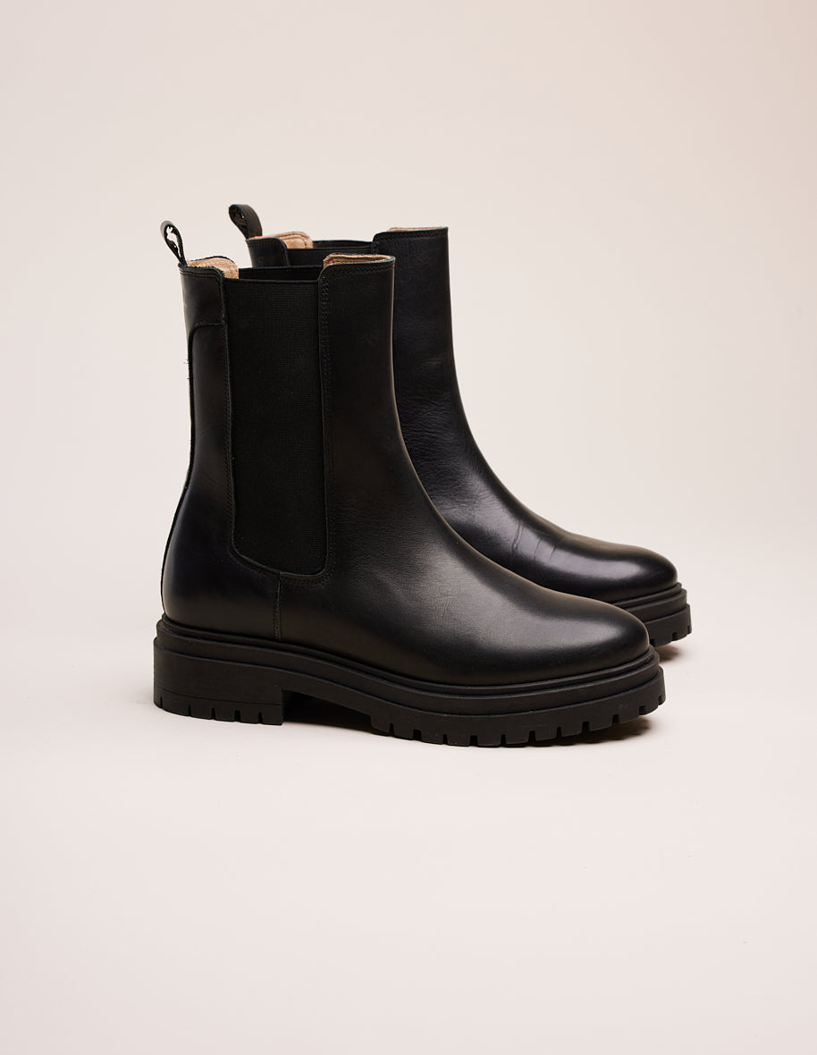 Ankle boots Amélie - Black leather