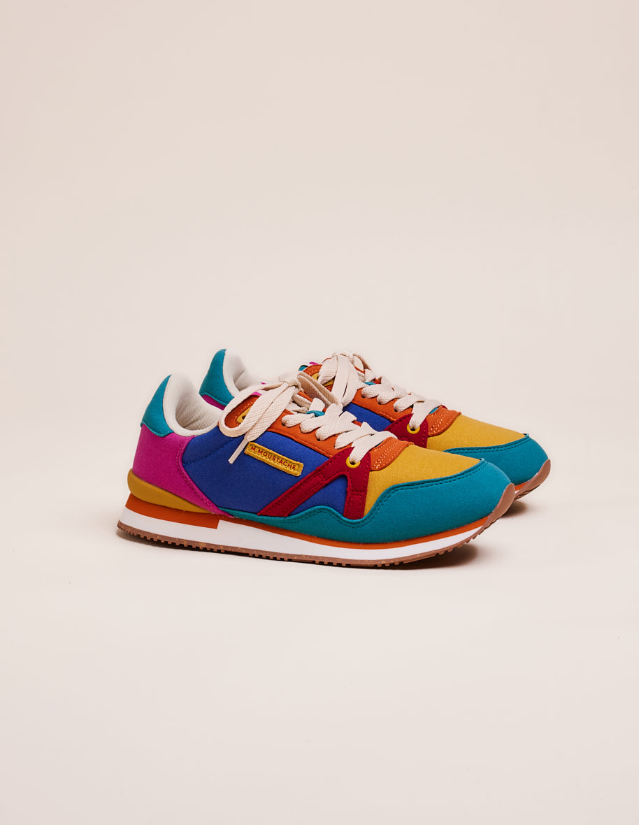 Low-top trainers Andrée - Duck mustard red