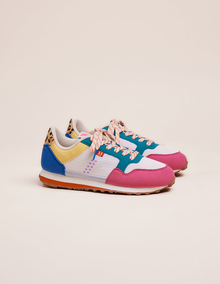 Low-top trainers Gabrielle - White duck pink