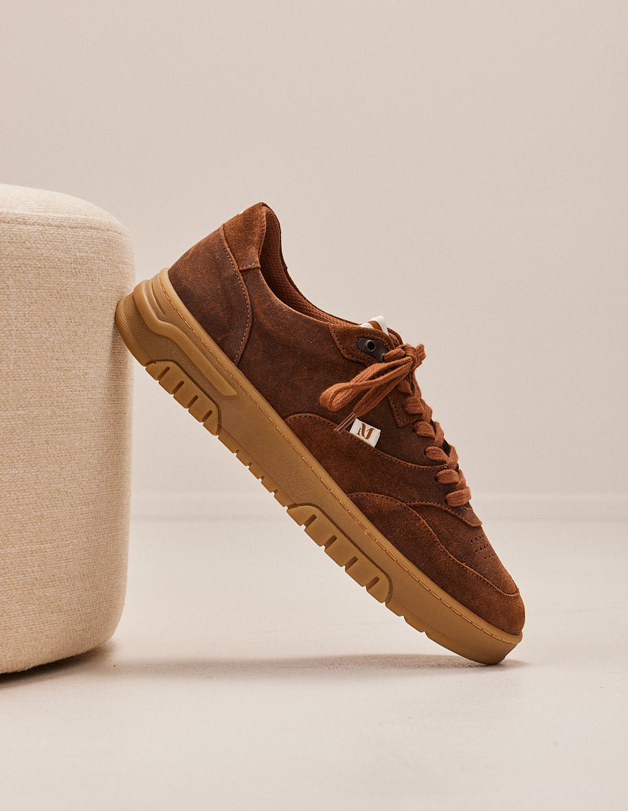 Low-top trainers Albert - Brown oiled suede