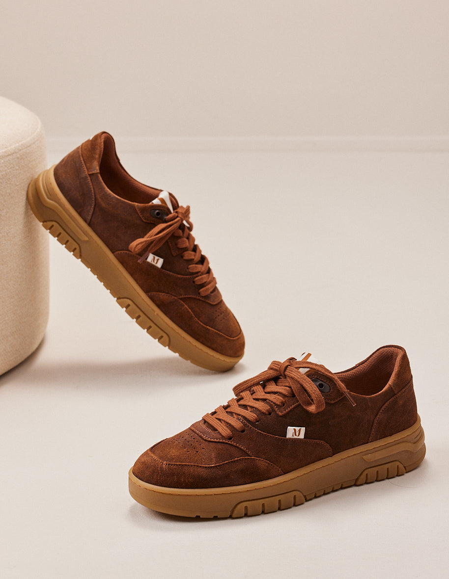 Low-top trainers Albert - Brown oiled suede