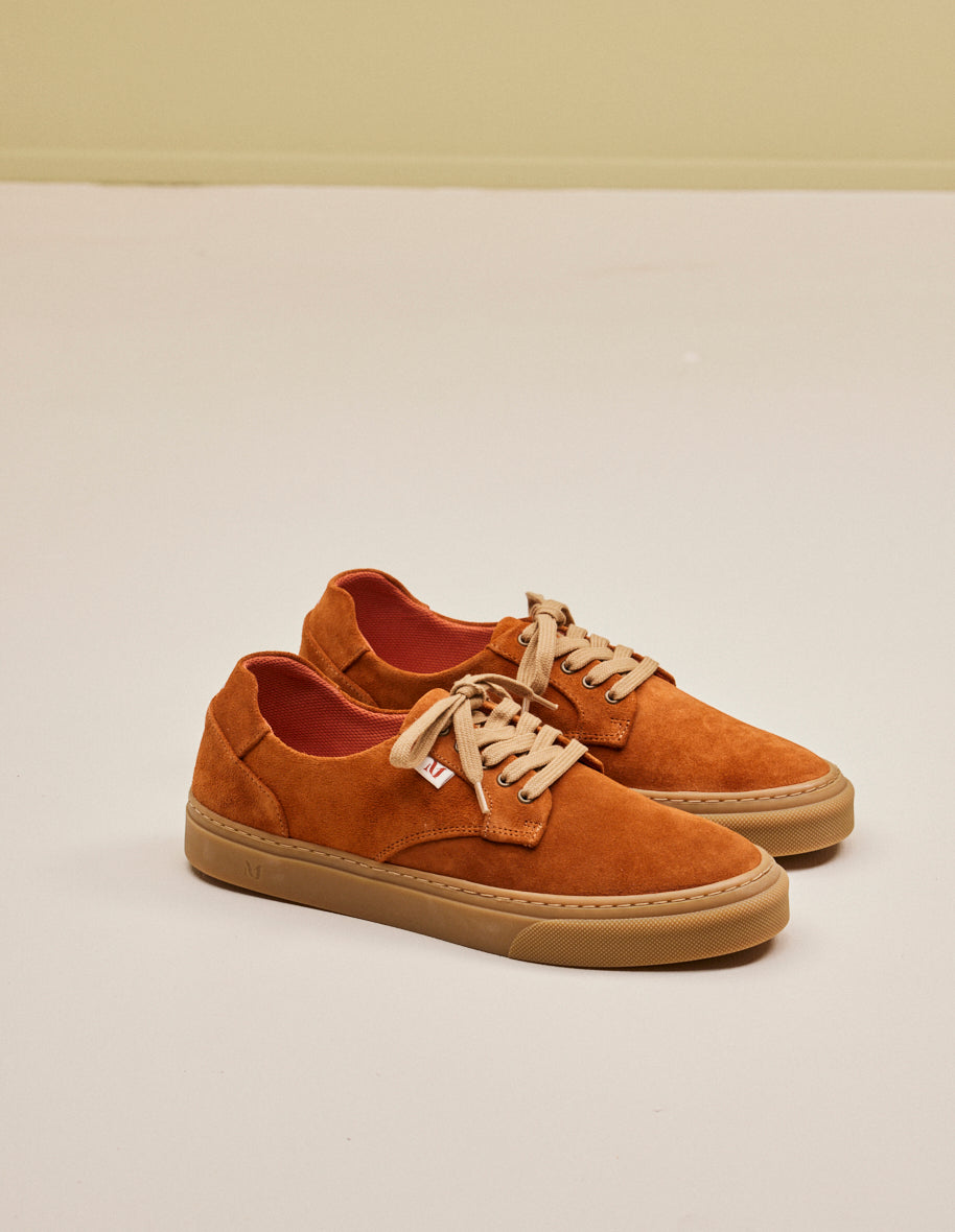 Low-top Trainers Alexandre - Terracotta suede