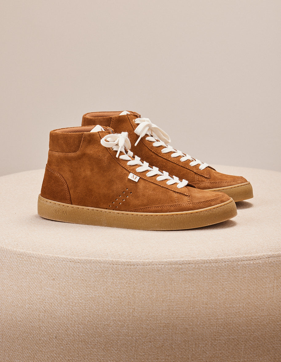 High-top trainers Alexis - Brown suede