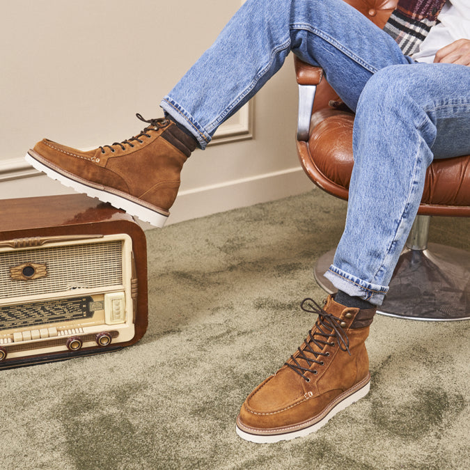 Ankle boots Bastien - Brown oiled suede