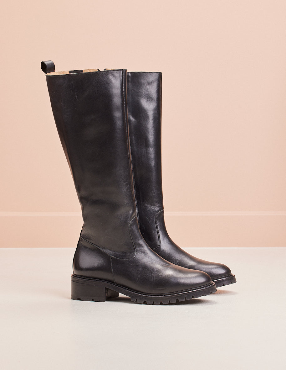 Boots Liliane - Black leather