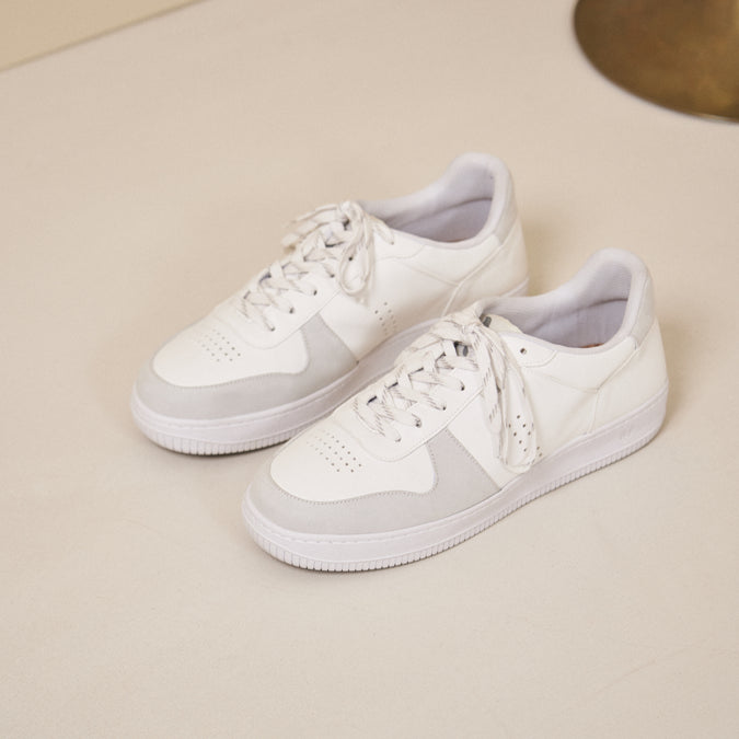 Low-top trainers Maxence H - White & grey vegan leather