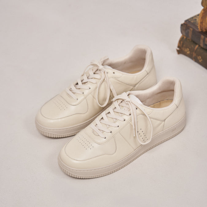 Low-top trainers Maxence H - Cream leather