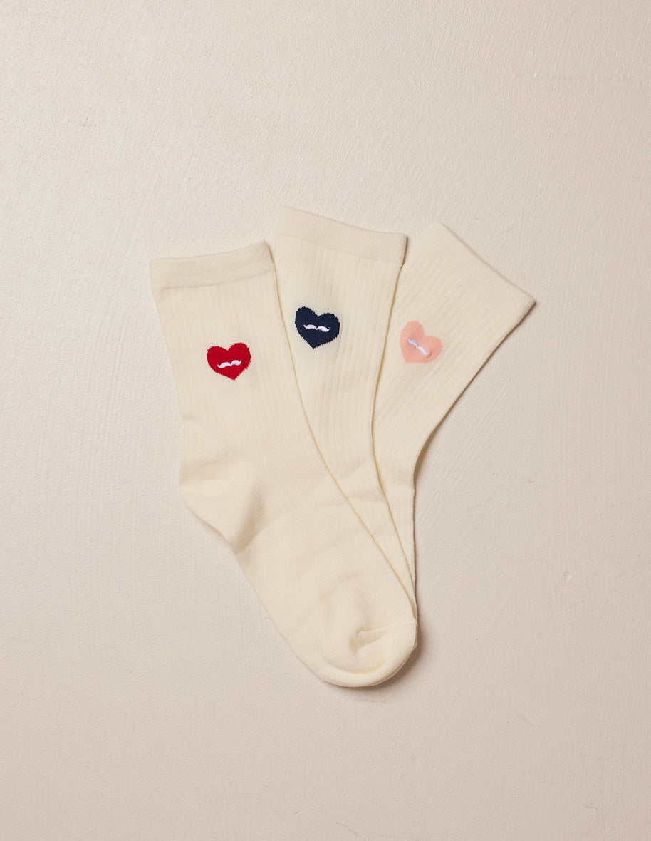 Pack of 3 socks - Fantasy - Red Red Heart Pink