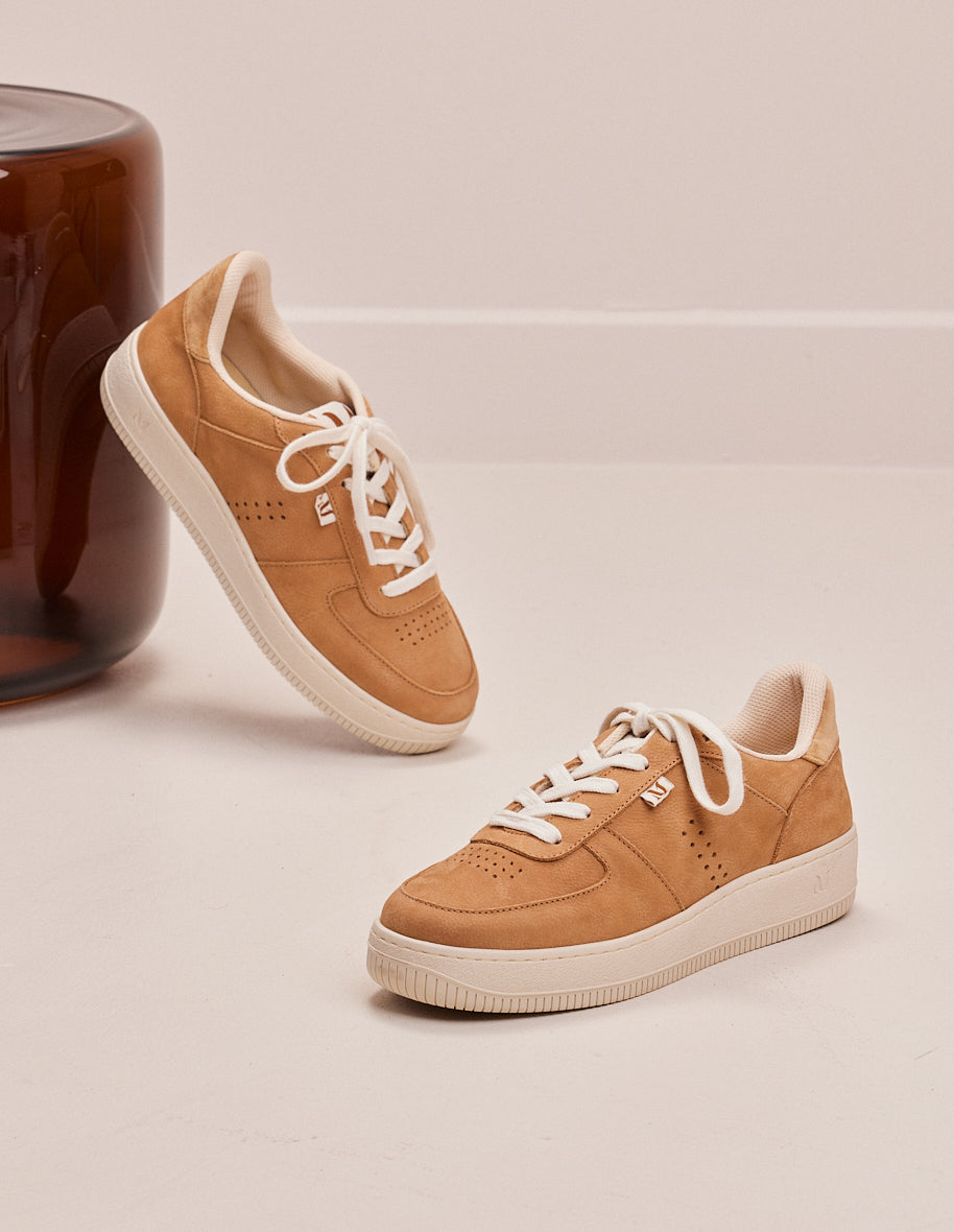 Low-top trainers Maxence F - Beige grained nubuck