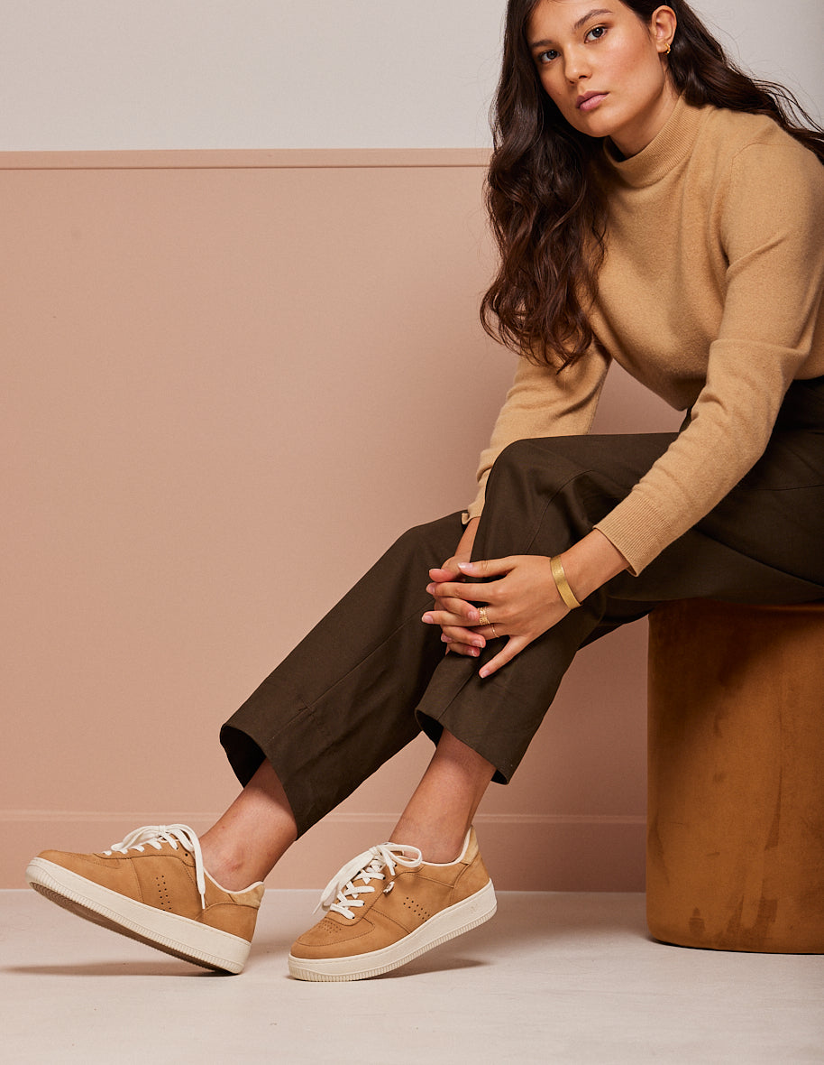Low-top trainers Maxence F - Beige grained nubuck