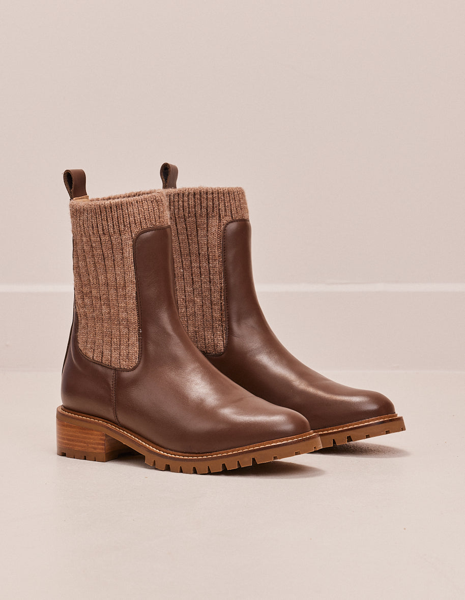 Ankle boots Megane - Dark brown leather