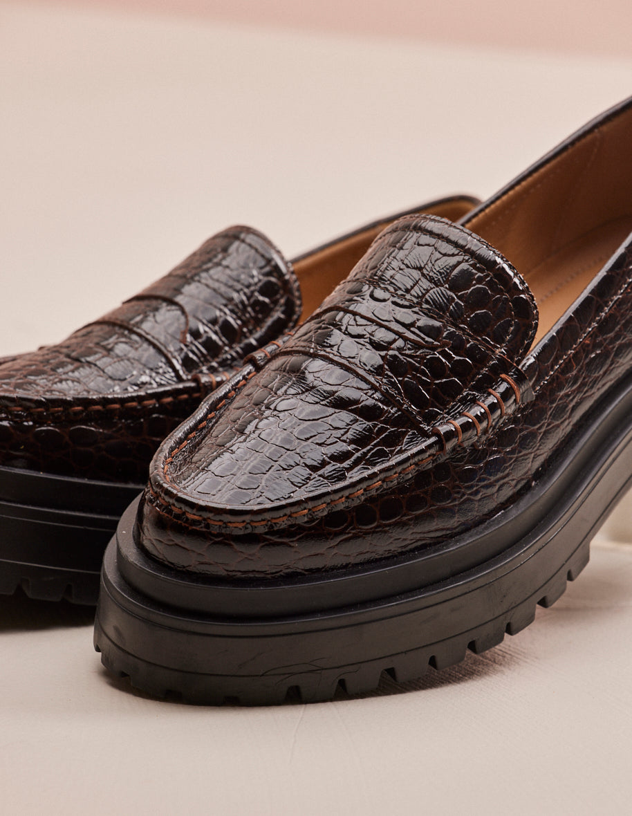 Mocassins hotsell marrons femme