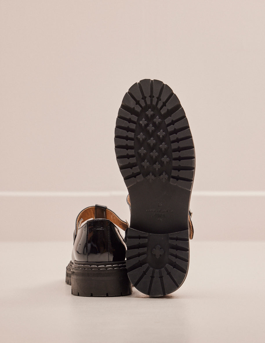 Derbies Romane - Black patent leather