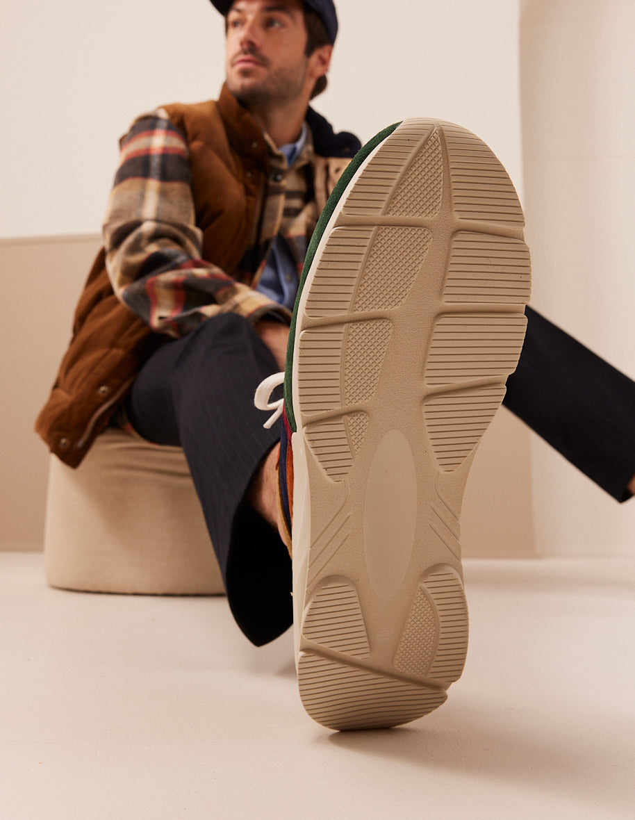 Low-top trainers Stanislas - Cognac ochre fir suede