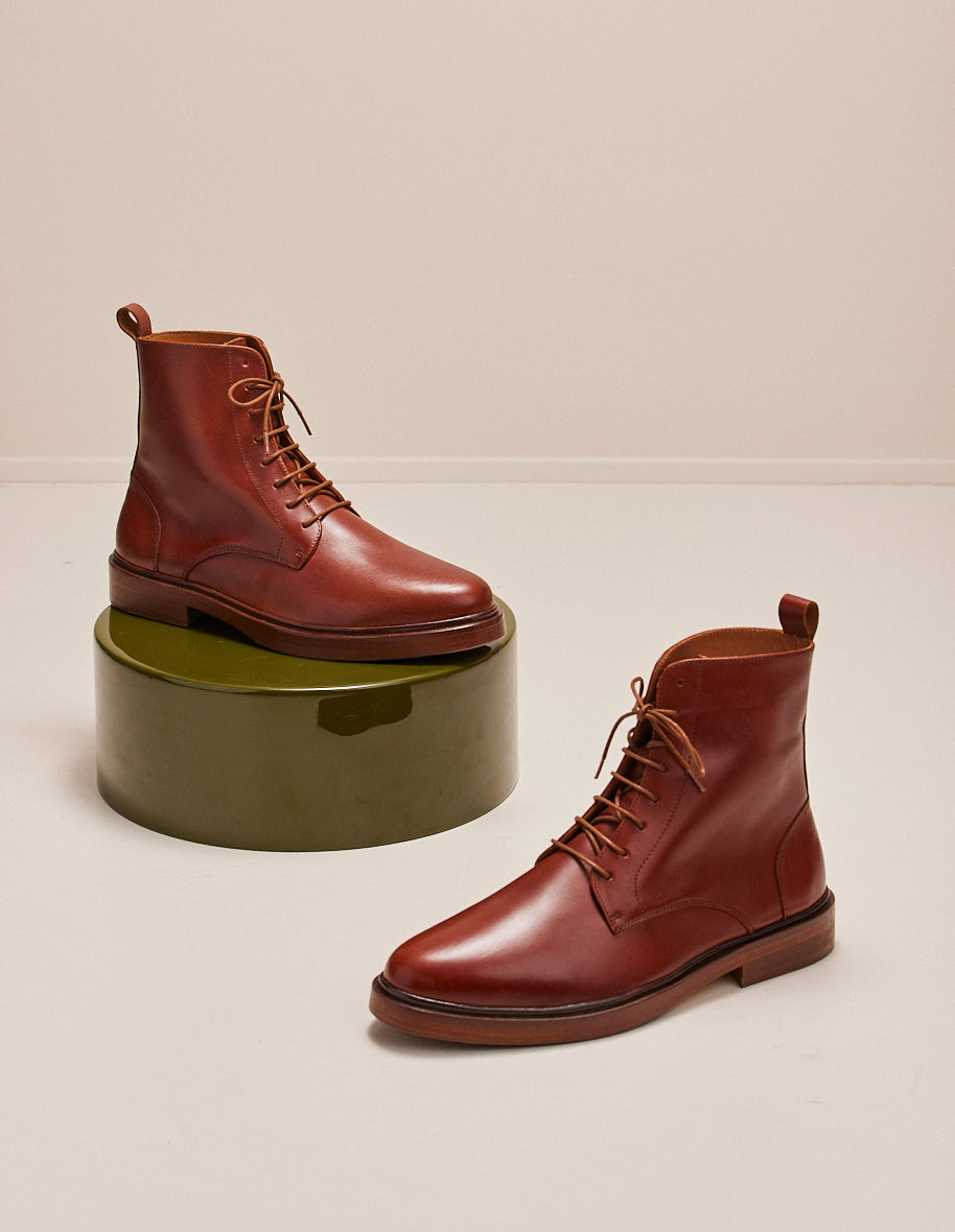 Bottines Timothée - Cuir cognac