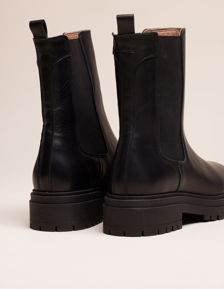 Ankle boots Amélie - Black leather