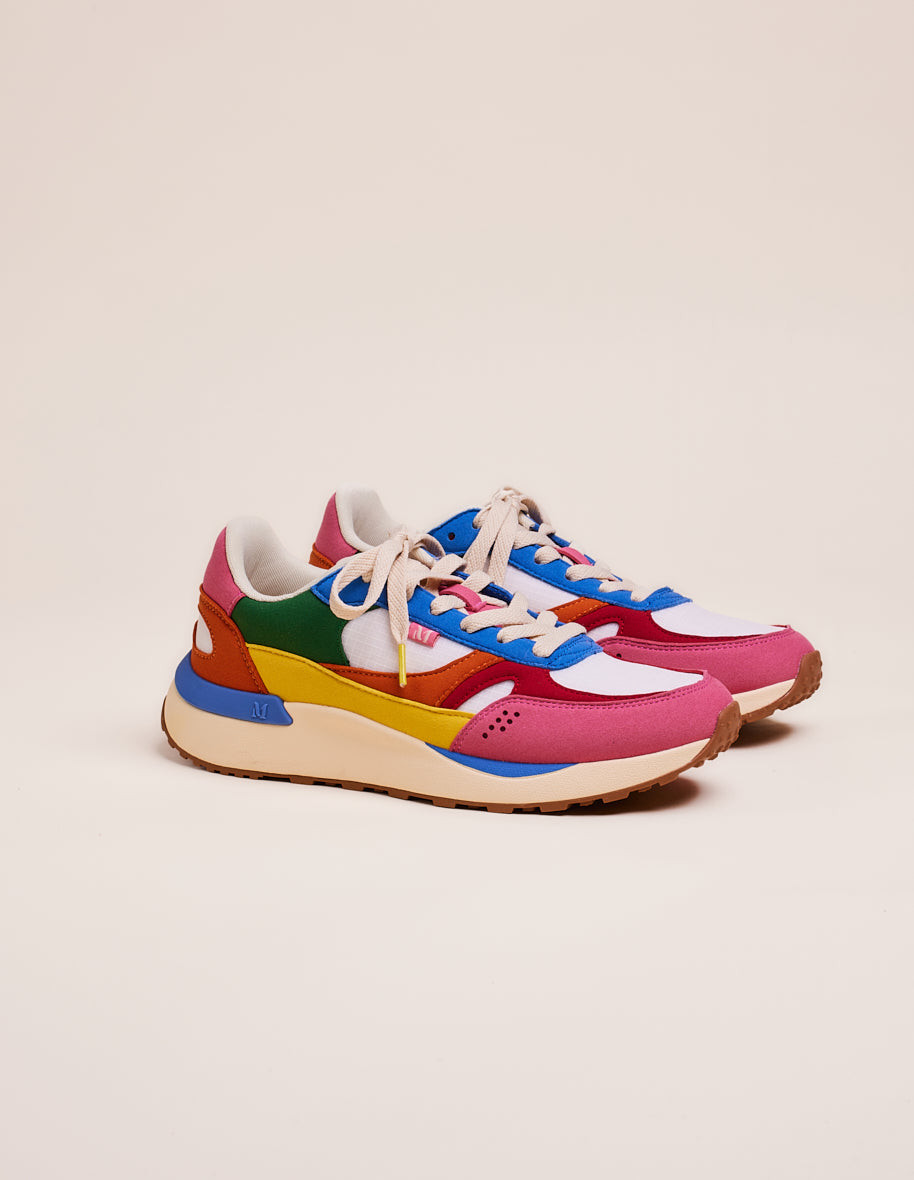 Low-top trainers Anaelle - Azure red pink