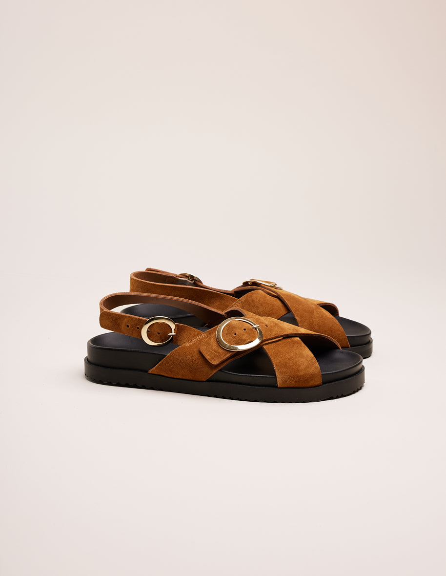 Sandals Astrid - Amber suede