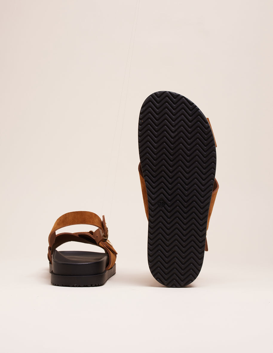 Sandals Astrid - Amber suede
