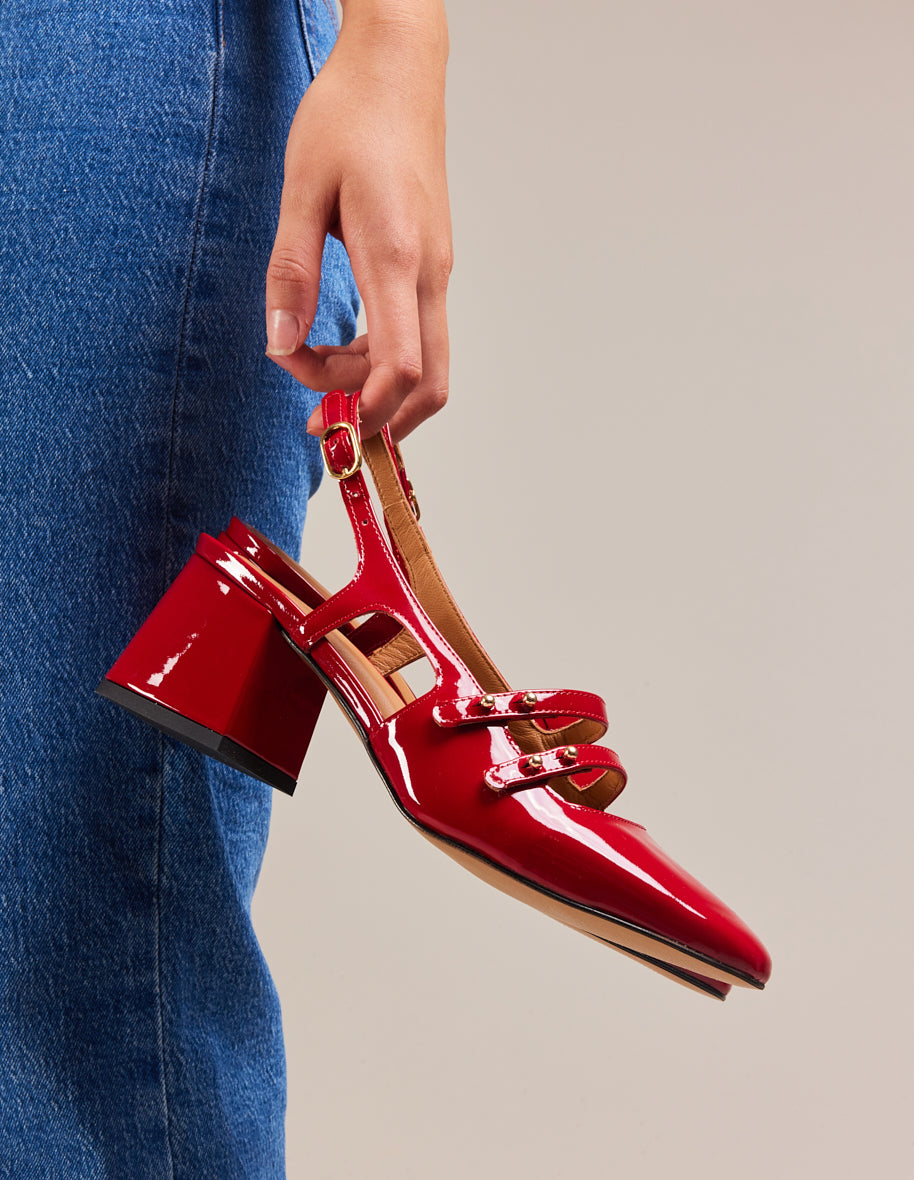 Soline pumps - Red patent leather