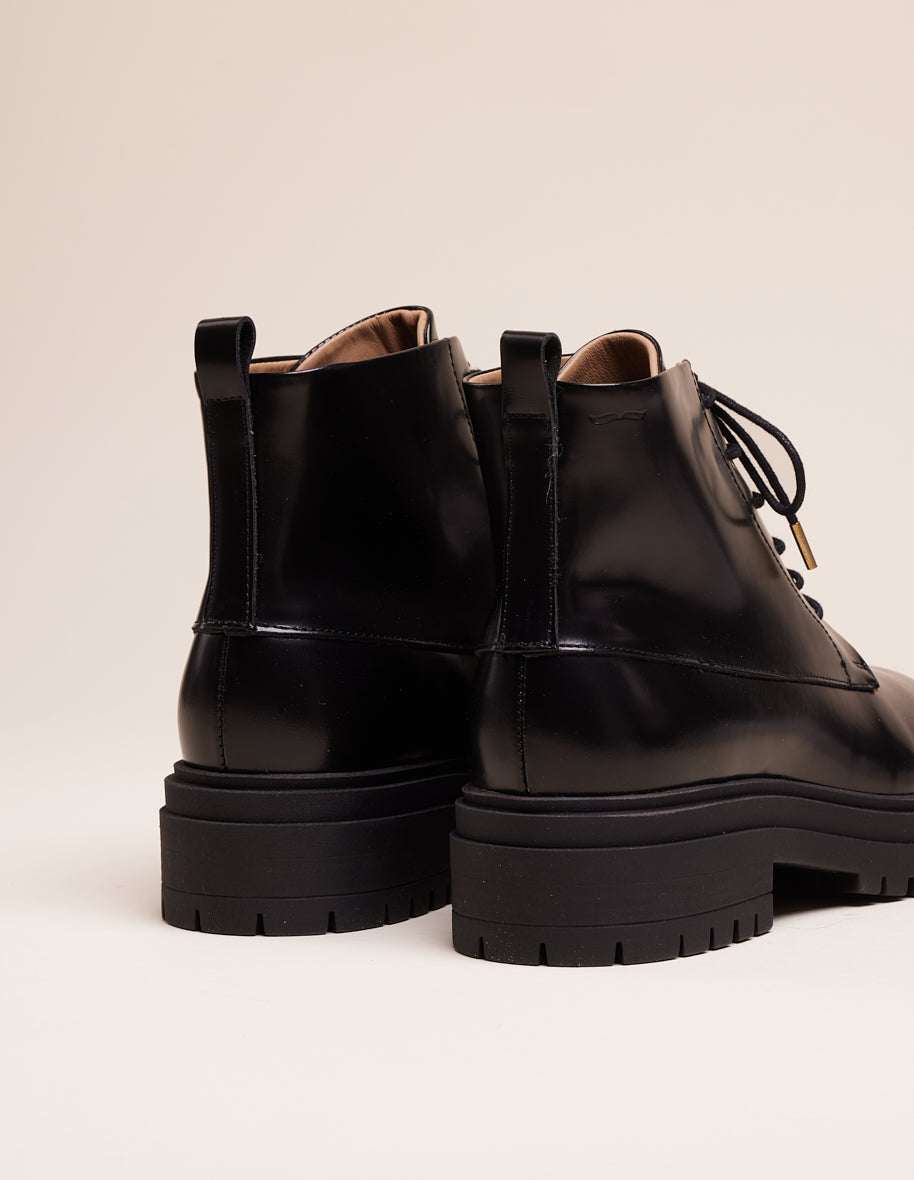 Ankle boots Berenice - Black box leather