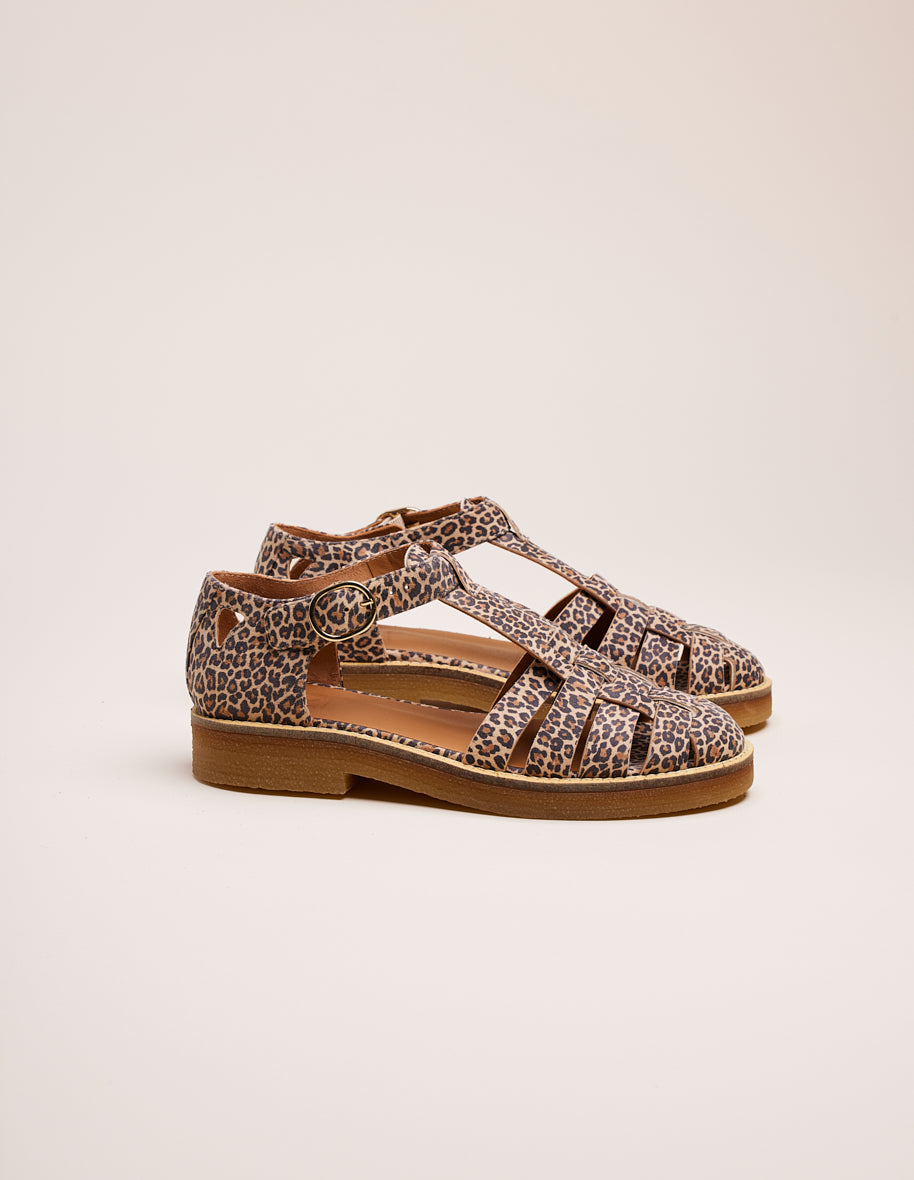 Sandals Charlie - Leopard leather