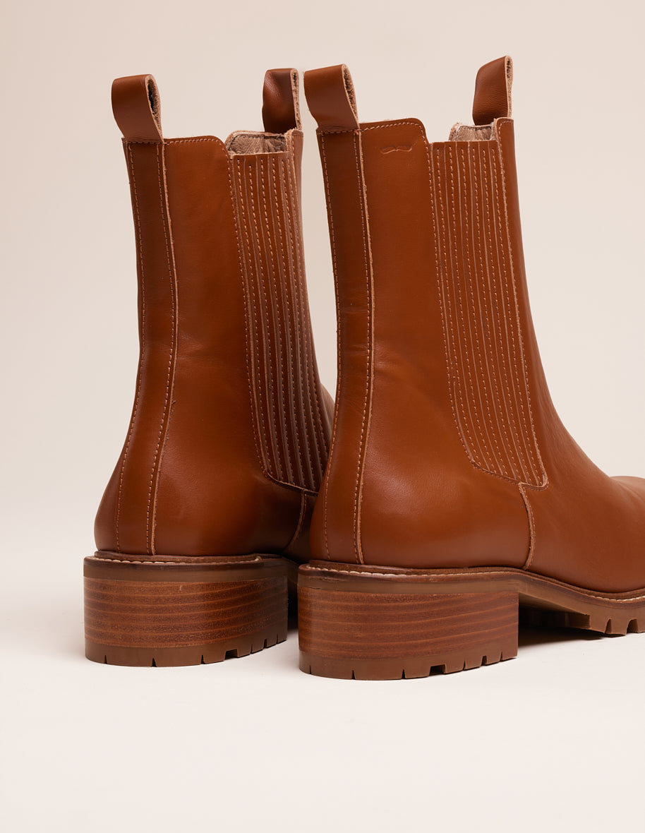 Ankle boots Dorianne - Cognac leather