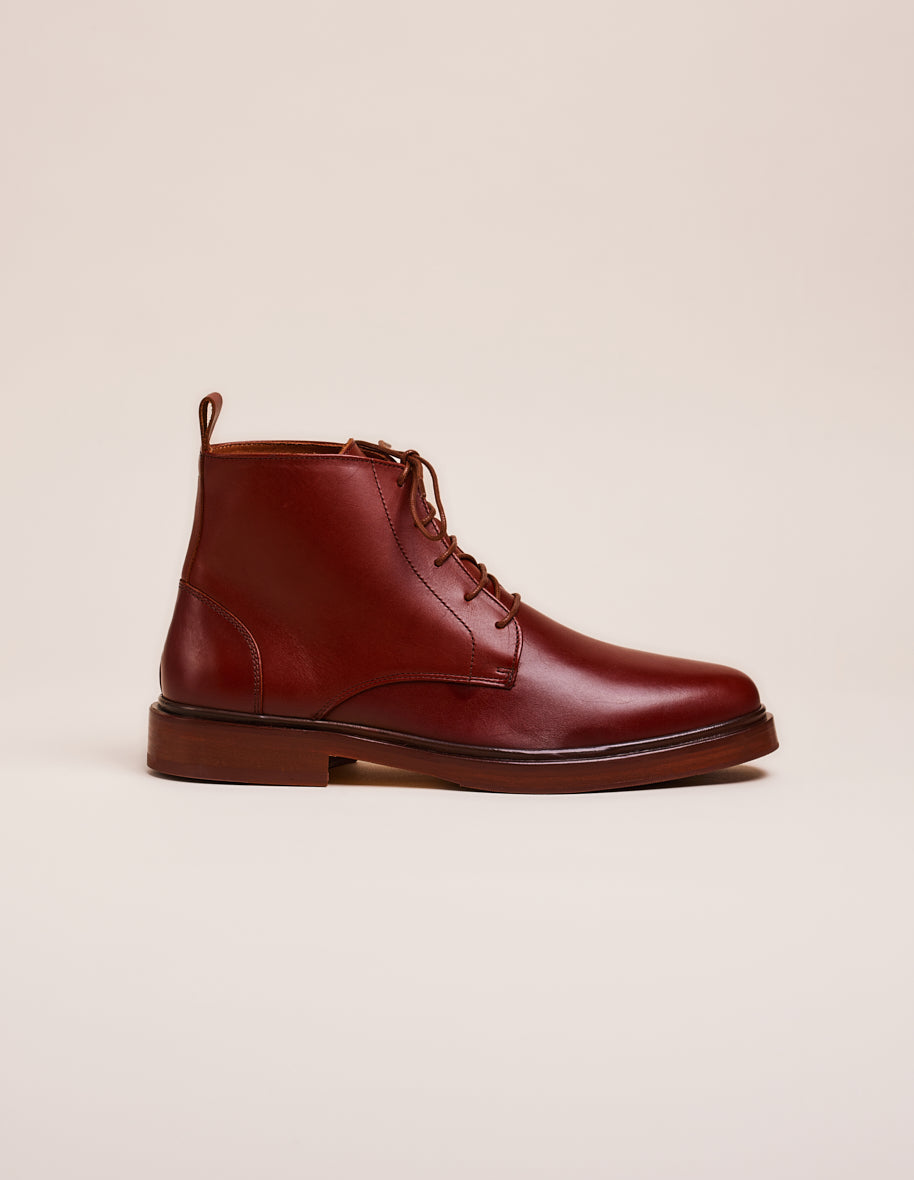Ankle boots Guillaume - Cognac leather