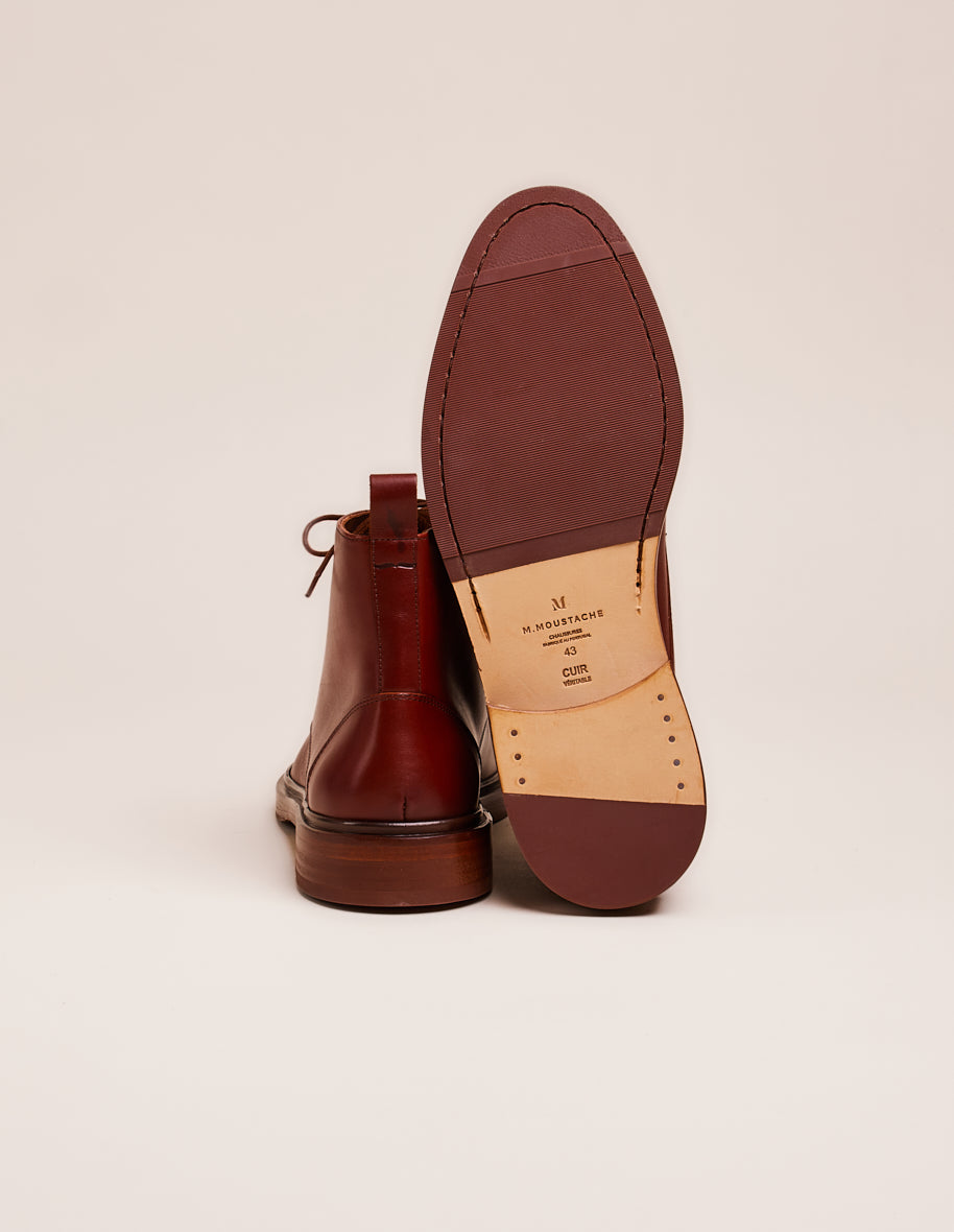 Ankle boots Guillaume - Cognac leather