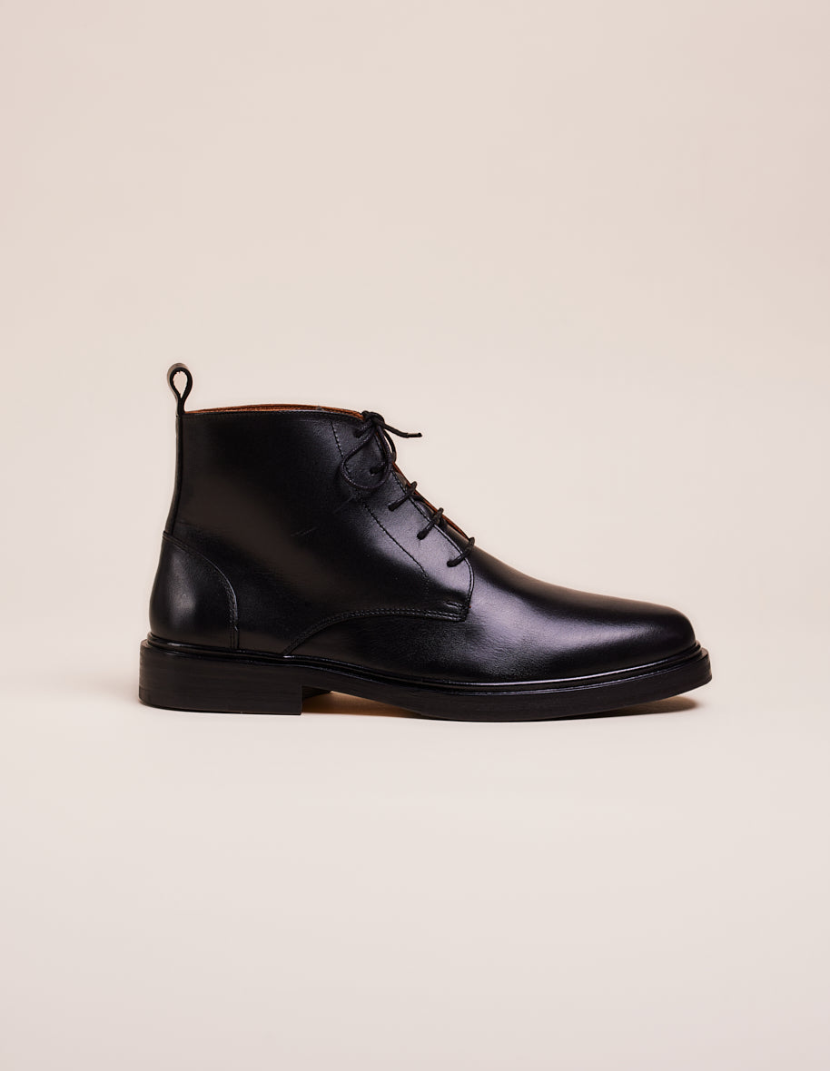 Ankle boots Guillaume - Black leather