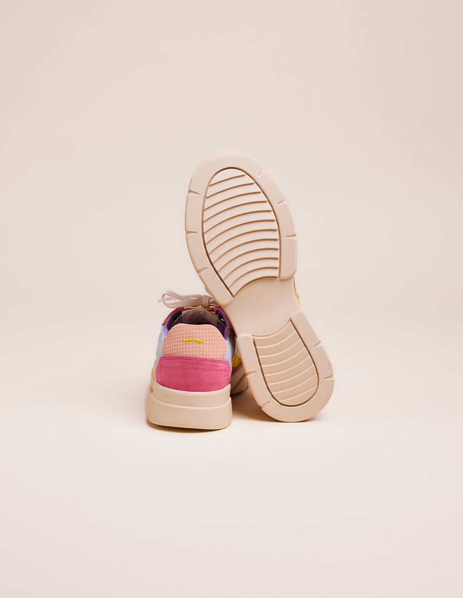 Low-top trainers Laura - Sky white pink