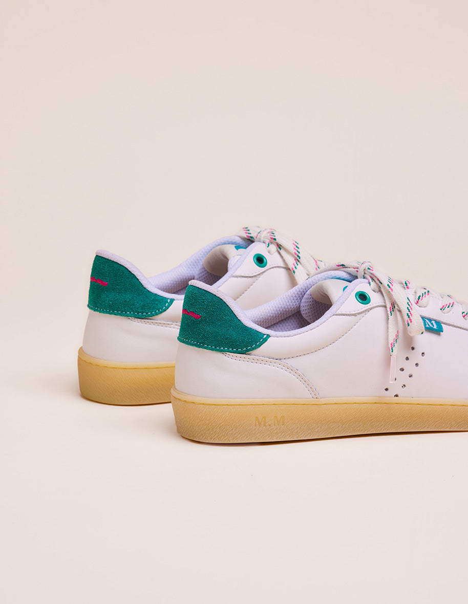 Low-top trainers Lucia - Duck and white