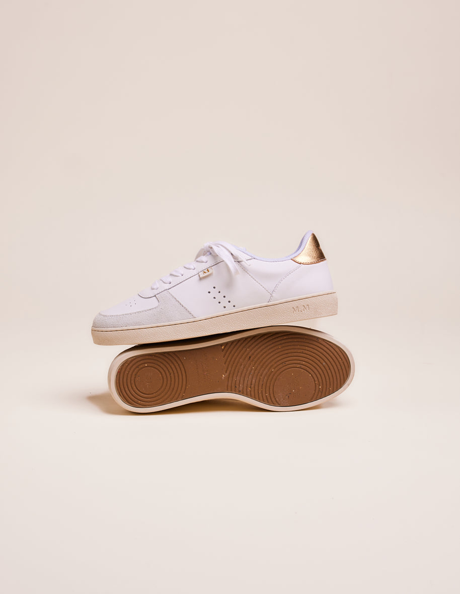 Low-top trainers Marie - White and gold