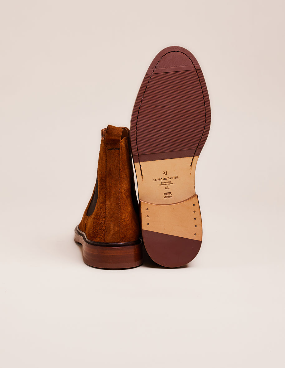 Ankle boots Nicolas - Cognac suede