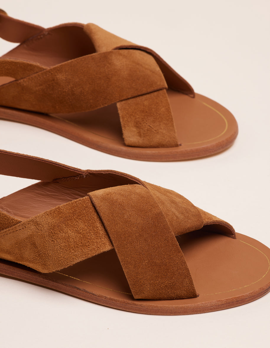 Sandals Paloma - Amber suede