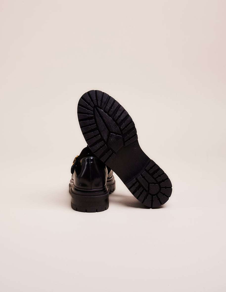 Sandals Rosalia - Black box leather