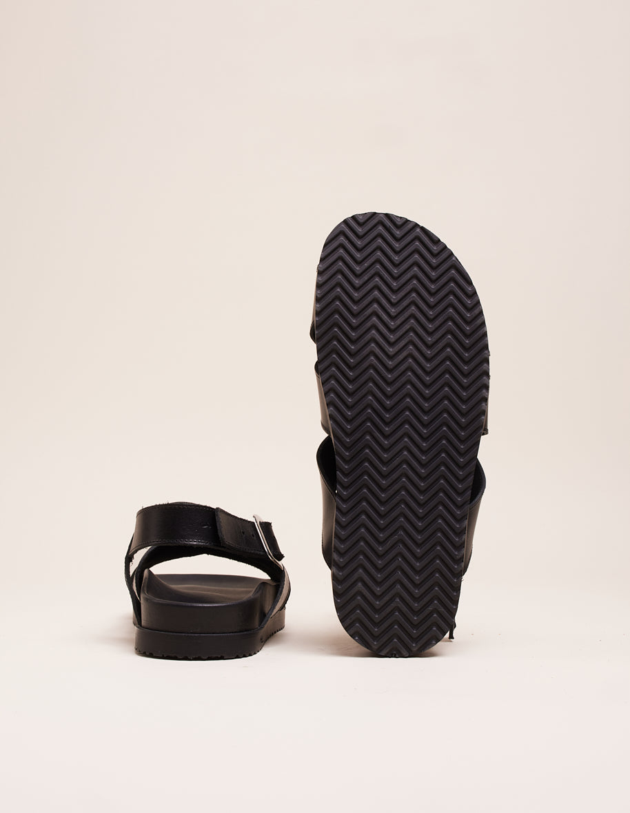 Sandals Sandra - Black leather