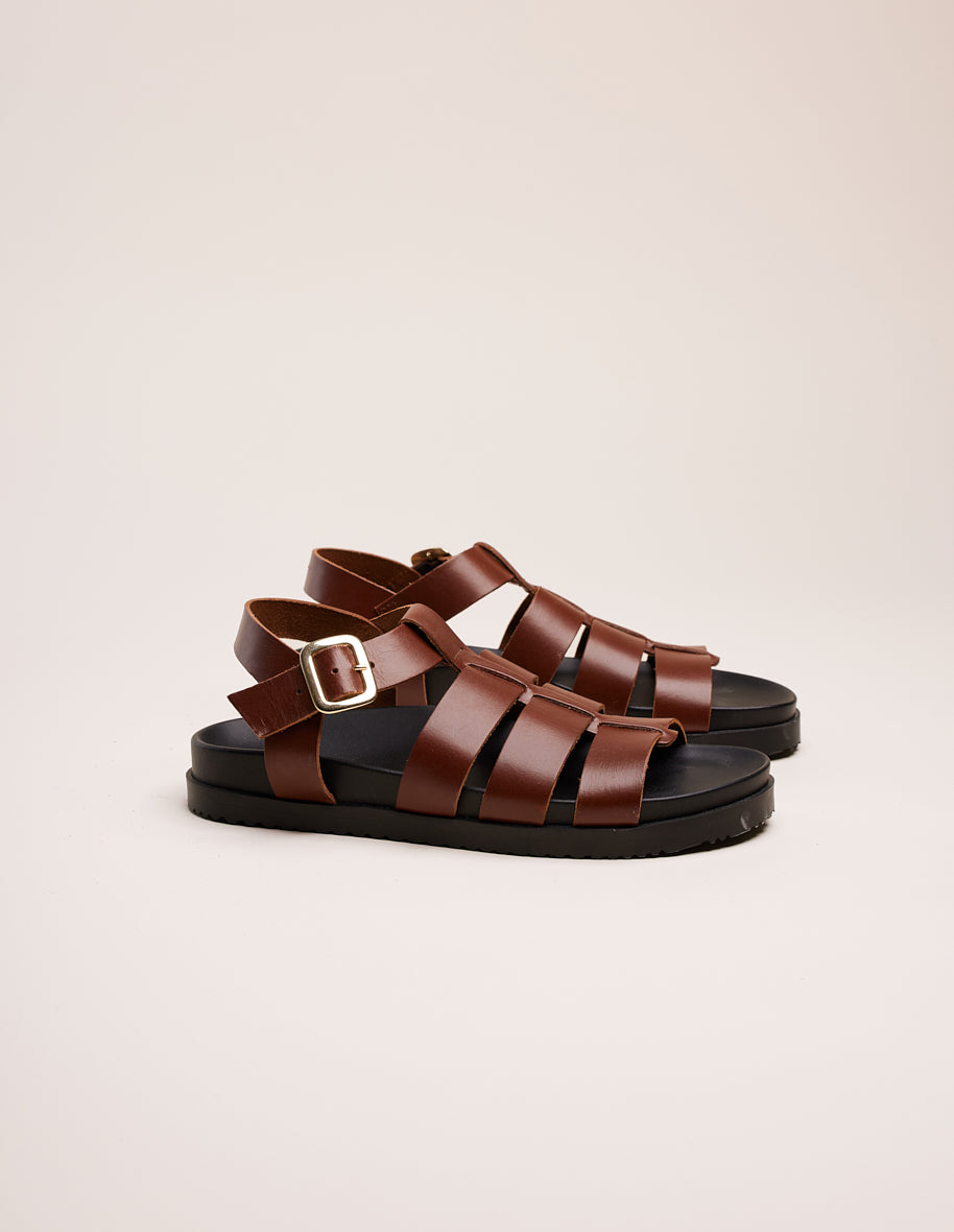 Sandals Scarlette - Brown leather