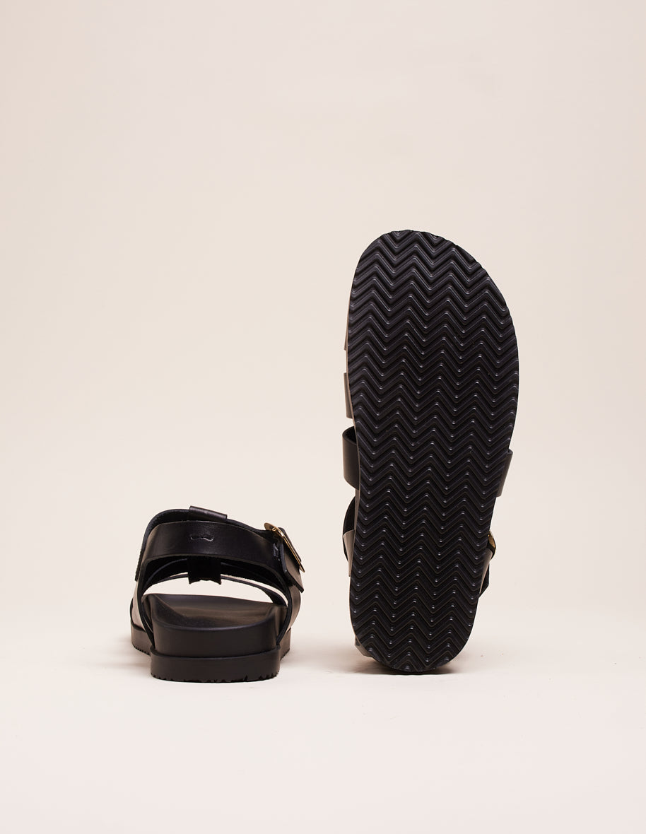 Sandals Scarlett - Black leather