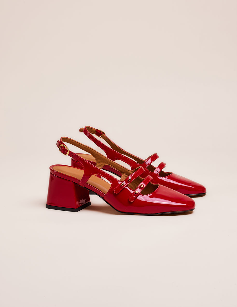 Soline pumps - Red patent leather