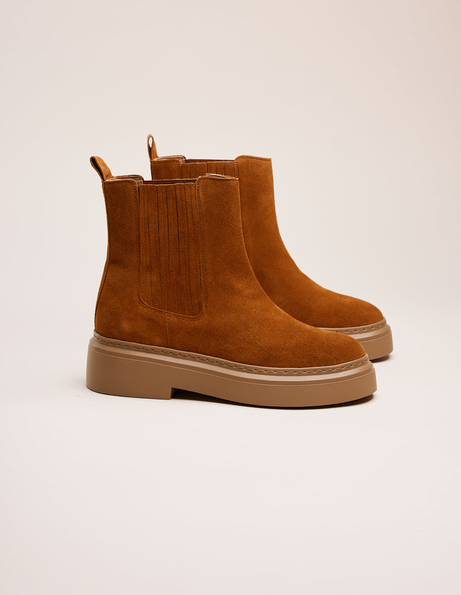 Bottines Tiphanie - Suède ambre