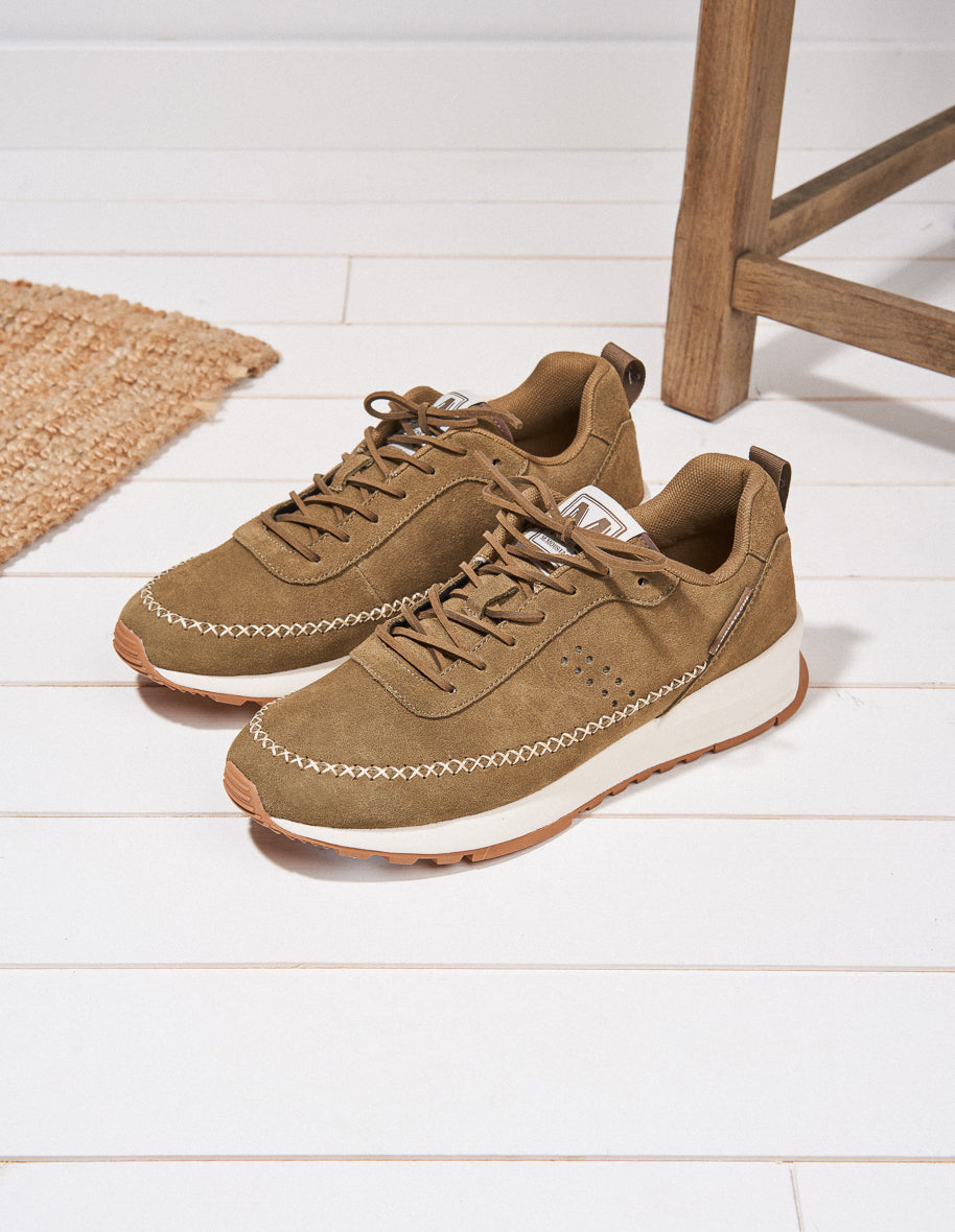 Running shoes Adel - Khaki Suede