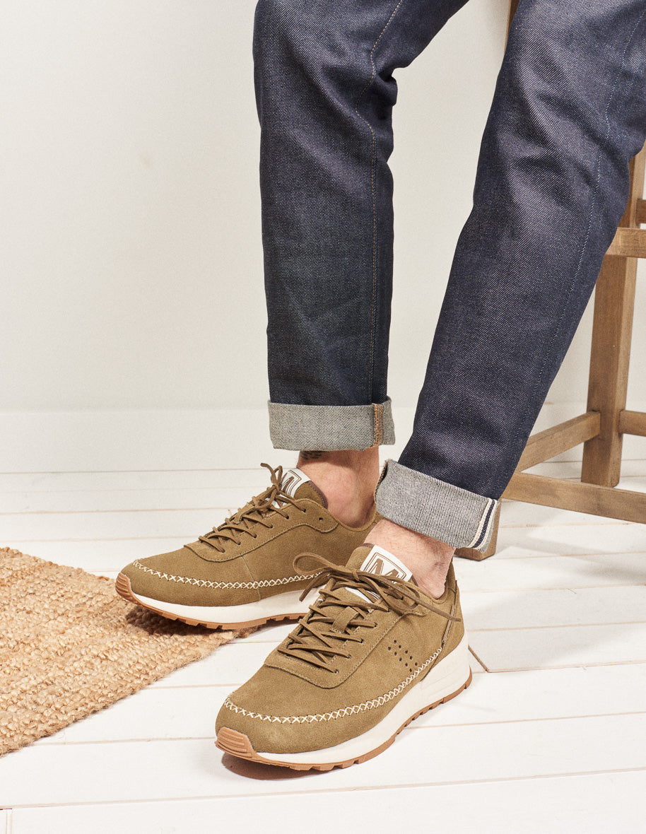 Running shoes Adel - Khaki Suede