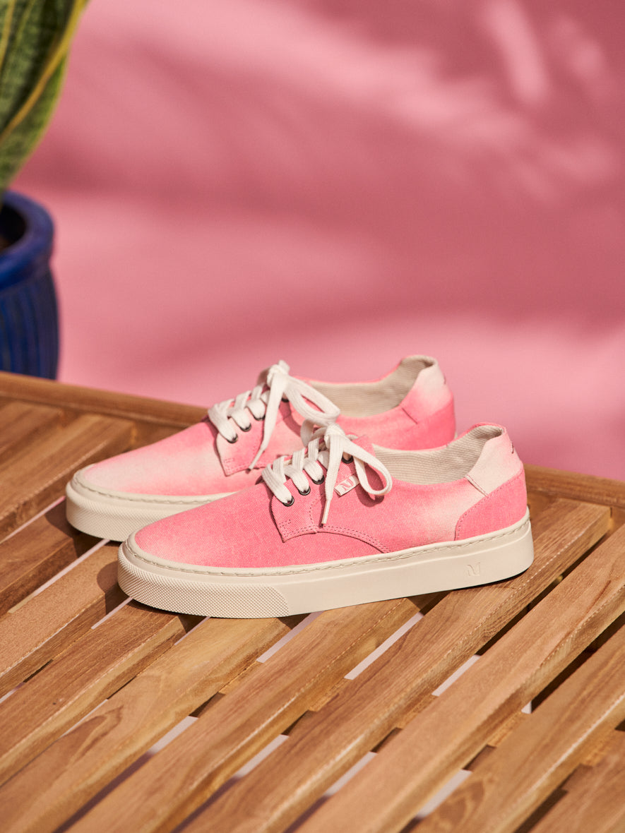 Low-top trainers Alexandra - Tie and dye rose canvas