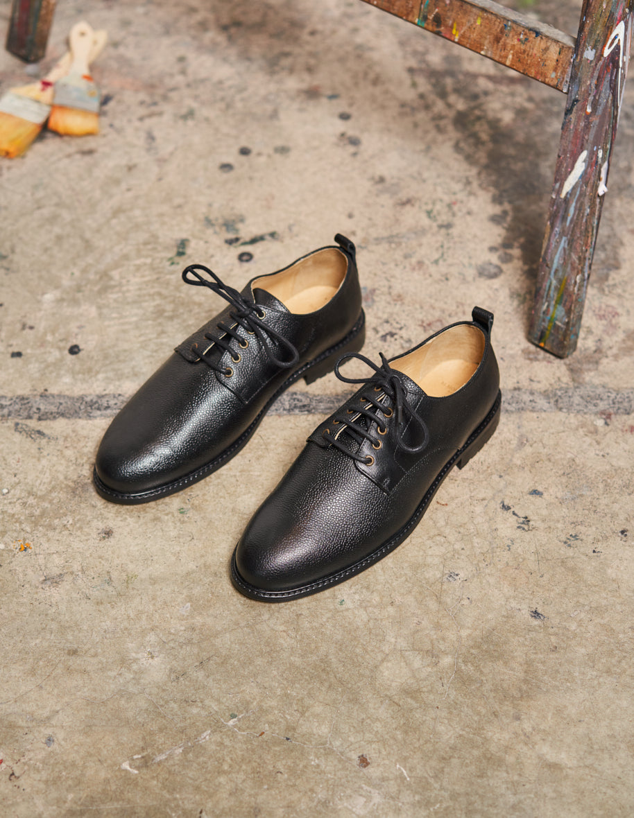 Derbies Alfred - Black grained leather