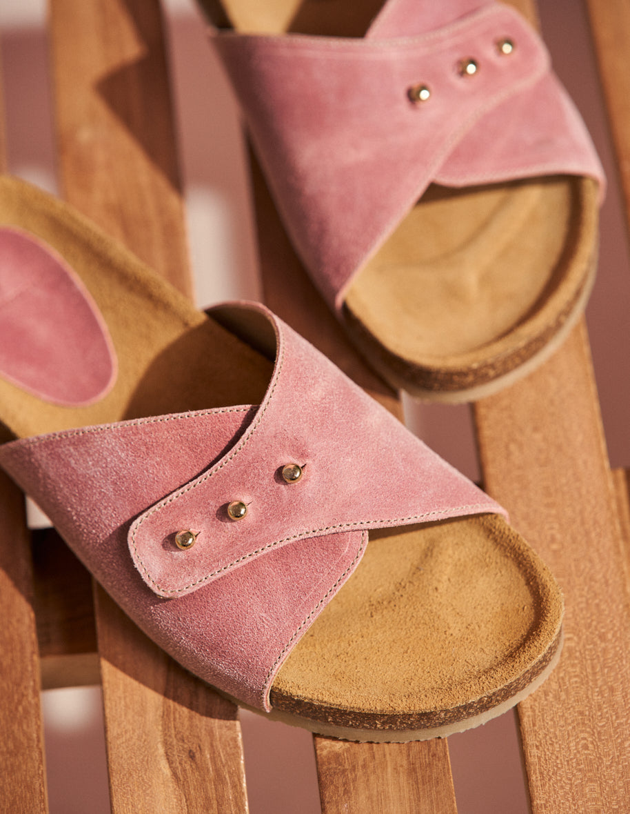 Mules Anais - Pink suede